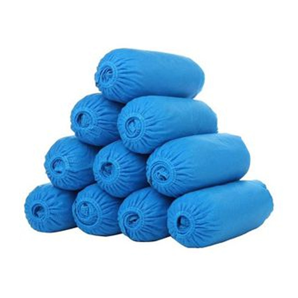 Disposable Plastic Shoe Covers Blue 100s