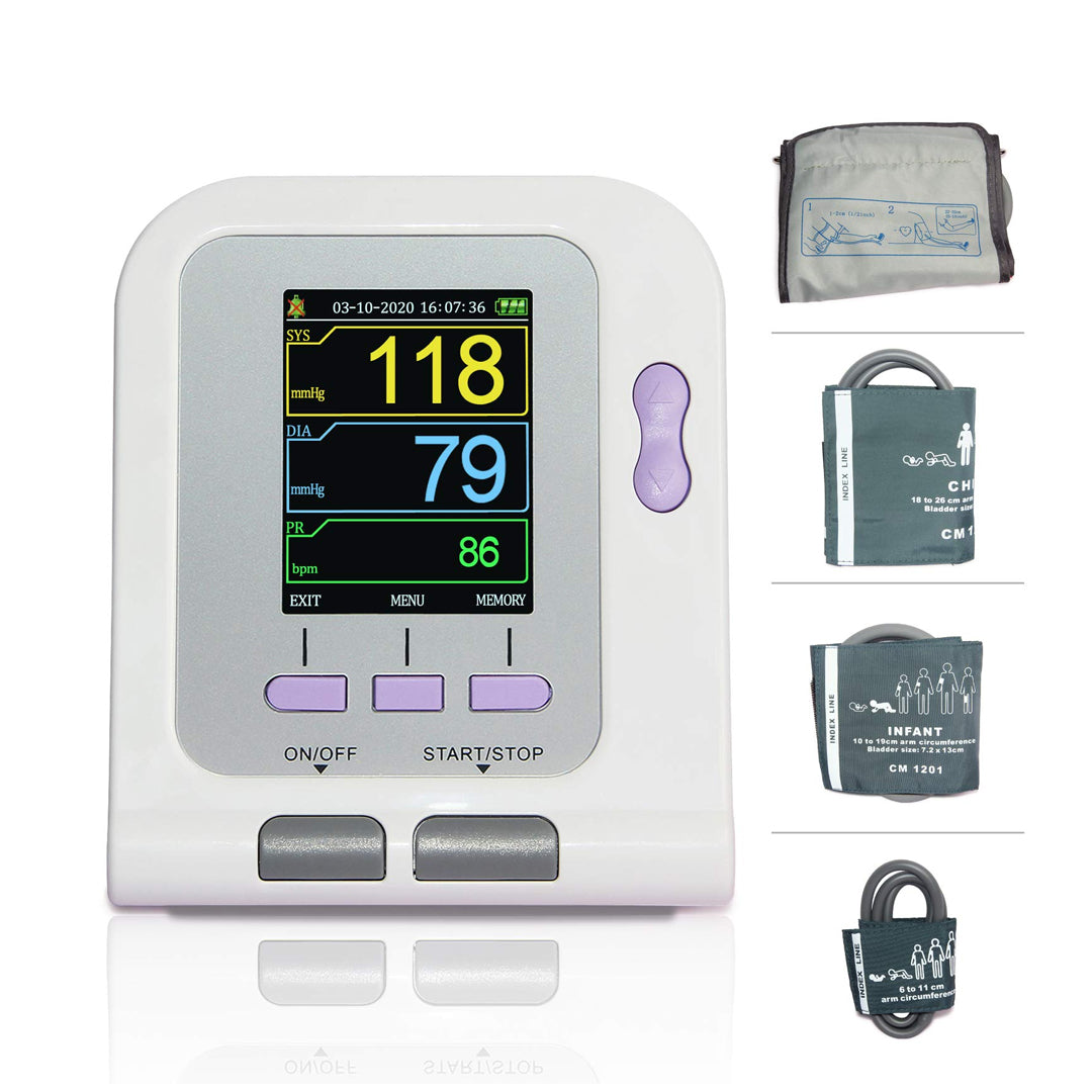 BP Meter O8C - LED 3 Adult Users 99 Memories