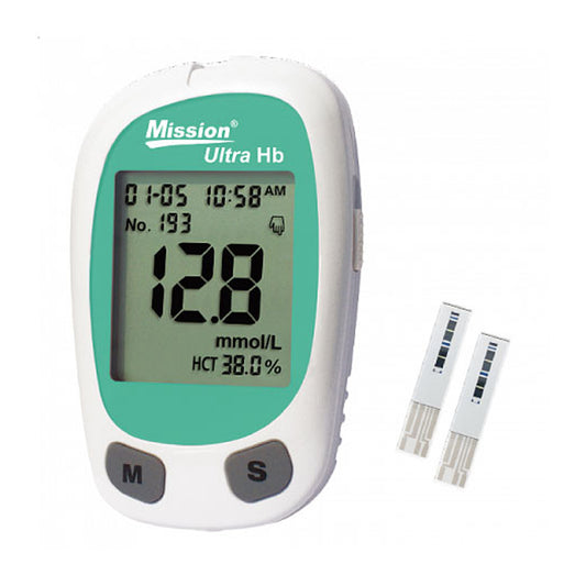 Mission Ultra Hemoglobin Testing System with 10 Strips