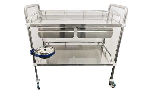 Two Drawer Anesthetic Trolley