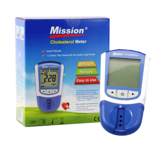 Mission Cholestoral Test 3 in 1 Lupid Cholesterol Meter