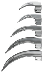 Laryngoscope Blades- Macintosh (available in sizes 00, 0, 1, 2, 3, 4, & 5)