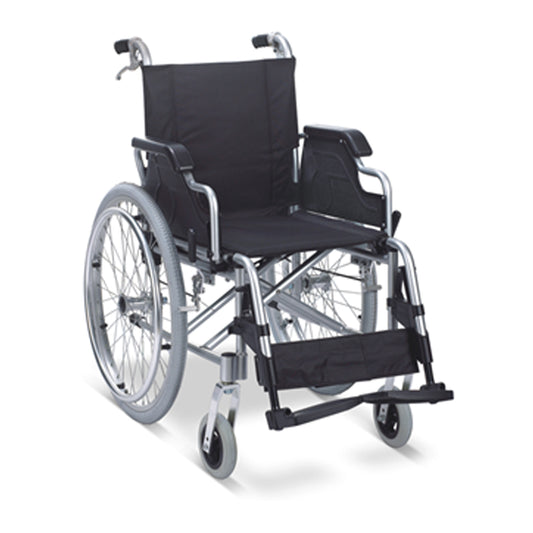 Wheelchair – Alum/Nylon - Lightweight, Detachable Arm and Foot Rests