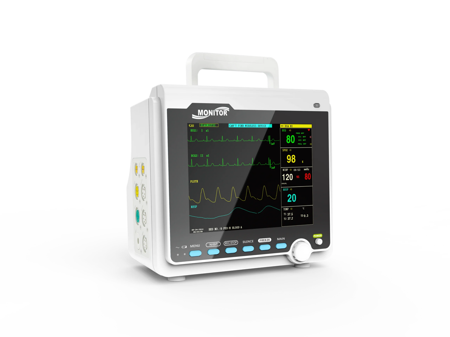 P Monitor CMS6000 & NIBP/SPO2/TEM/ECG/ETC02/IBP