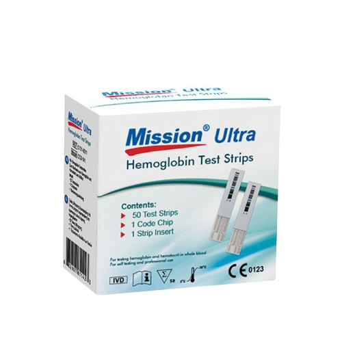 Mission Ultra Hemoglobin Test Strips 50s